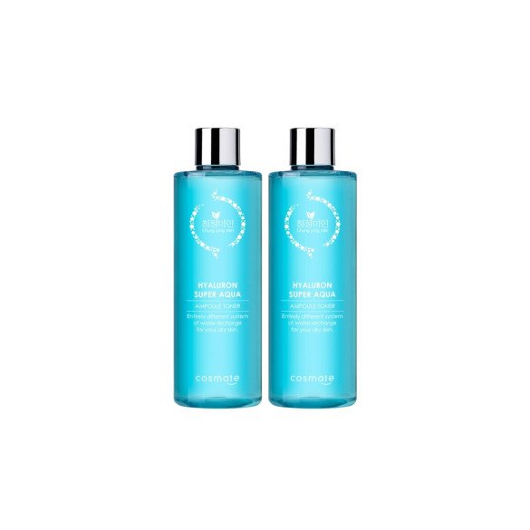 히아루론 수퍼 아쿠아 앰플토너 420ml 1+1 / 스킨 대용량 수분 보습 영양 주름 미백 화장품 
